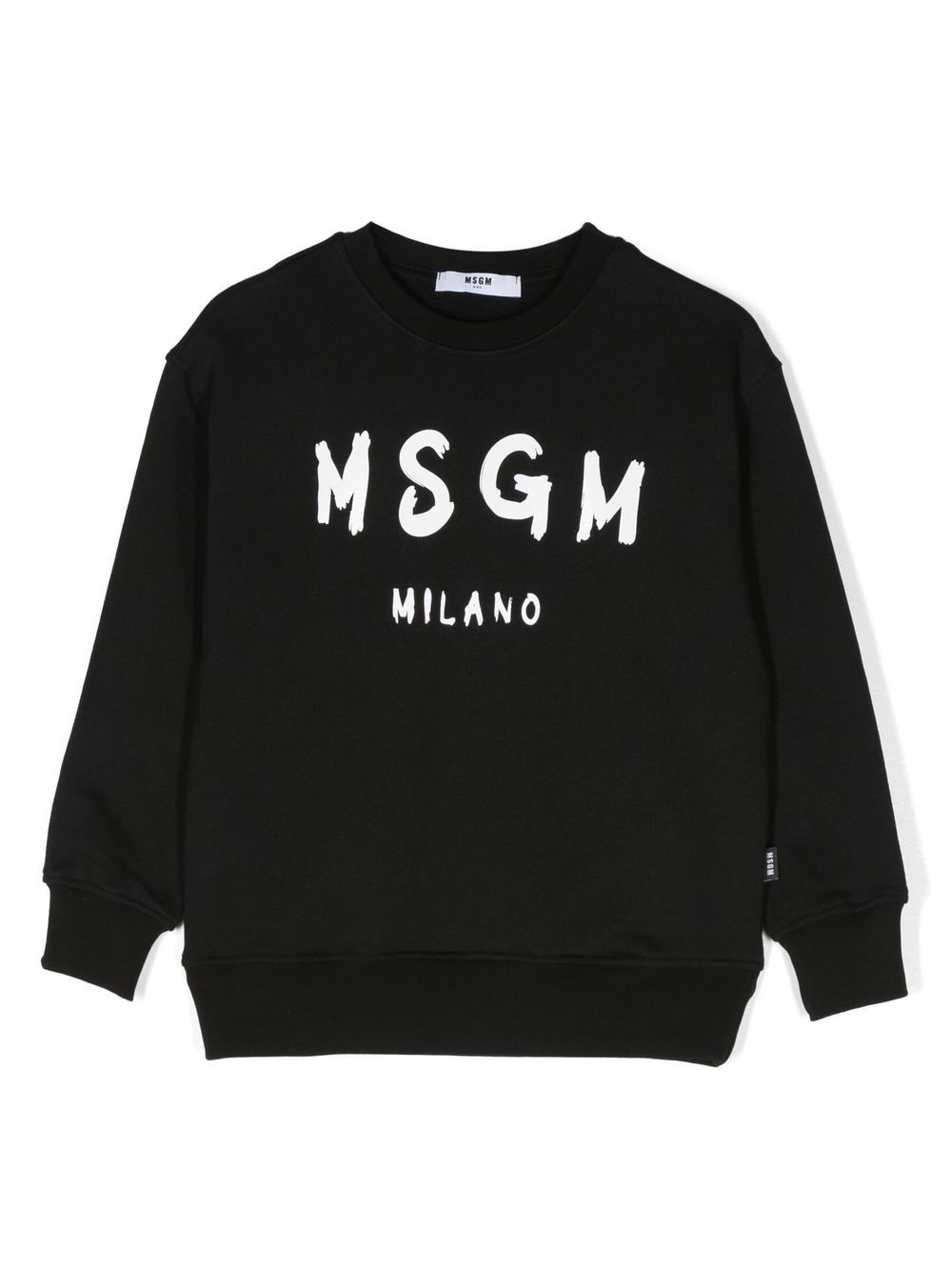 

MSGM Kids logo-print cotton sweatshirt - Black