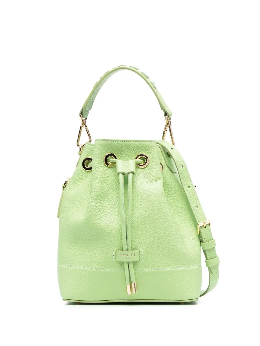 Lancel Ninon Logo水桶包 In Green