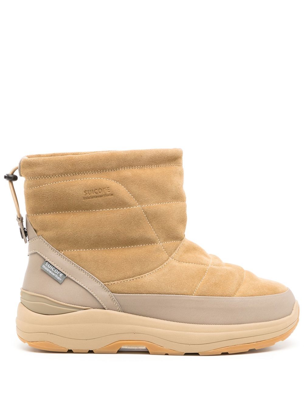 Suicoke Quilted Ankle Boots In Braun