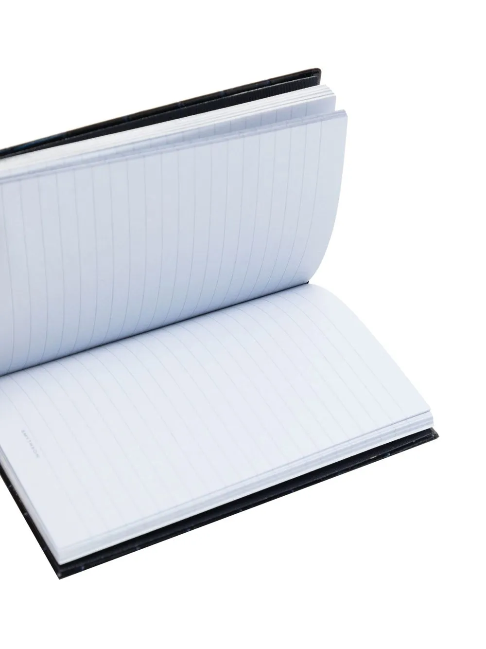 Smythson Embossed Leather Notebook In Black