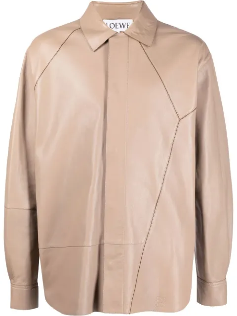 LOEWE geometric panelled classic shirt