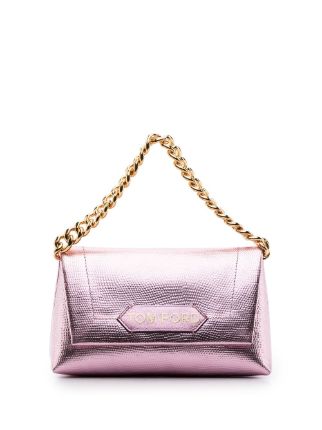 TOM FORD Metallic chain-link Clutch - Farfetch