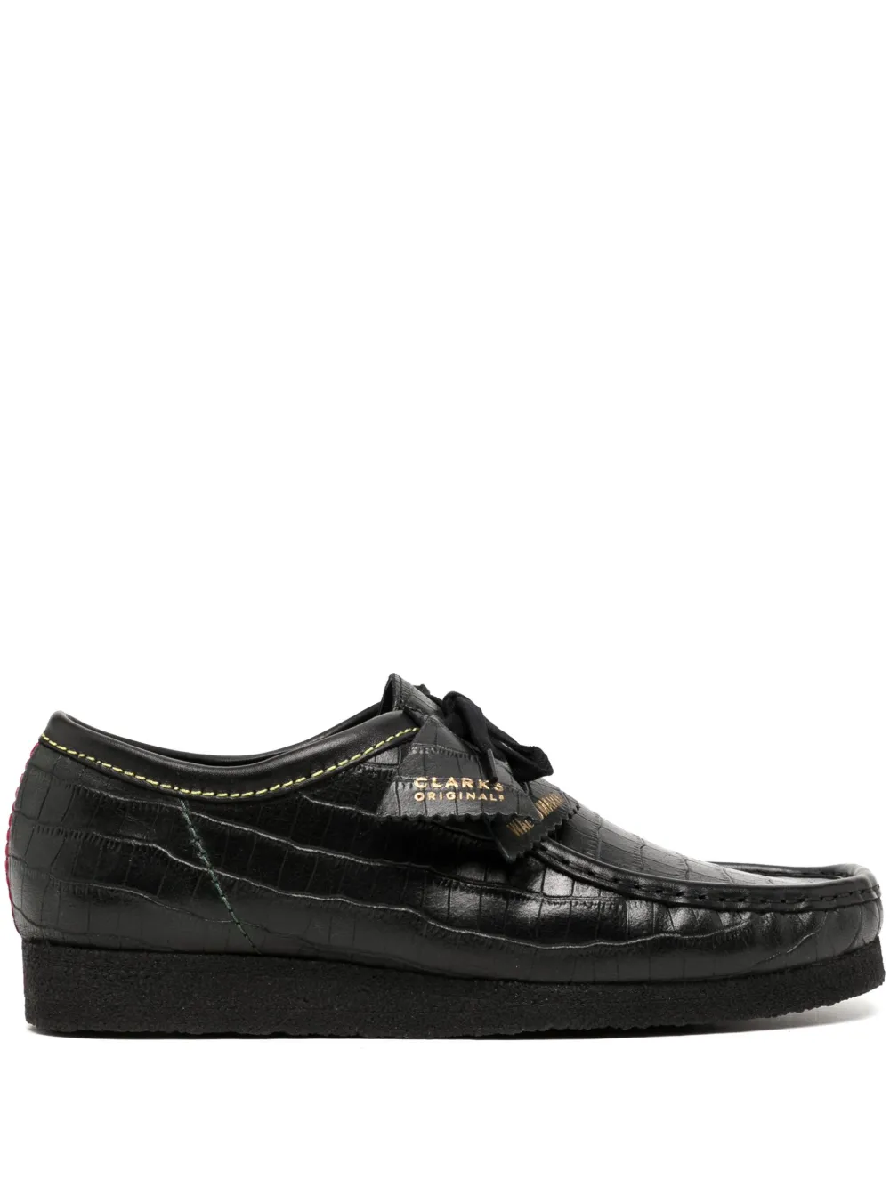 Clarks croco embossed slip on loafers new arrivals