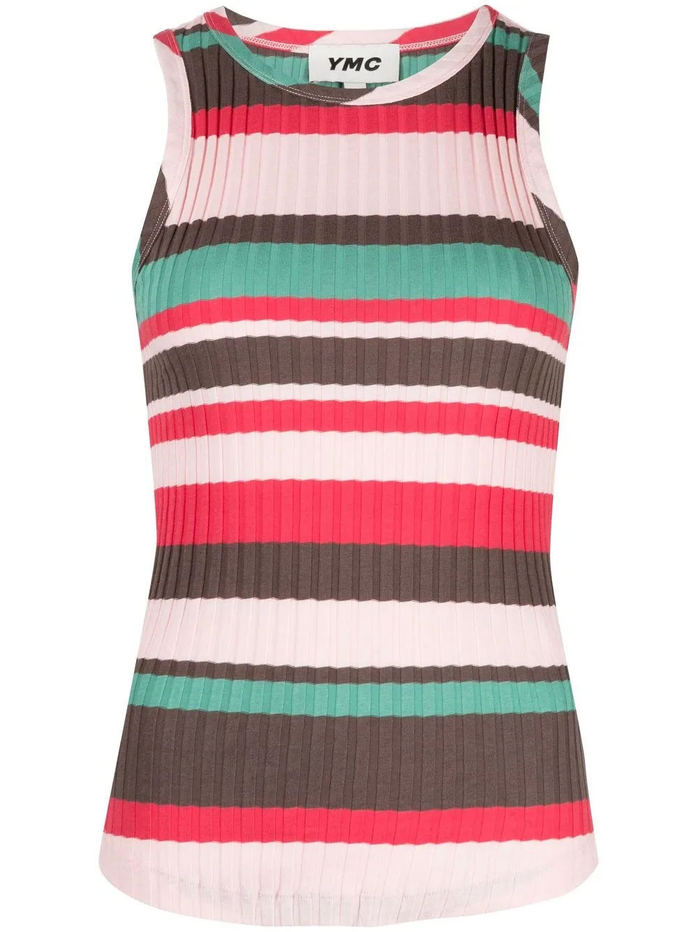 

YMC Rainshine stripe vest - Pink