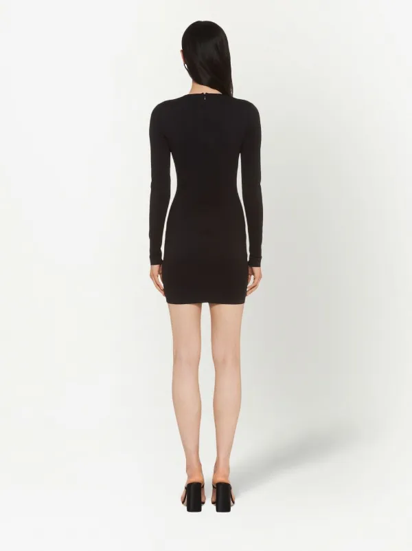 Miu Miu cut-out Mini Dress | Black | FARFETCH JO