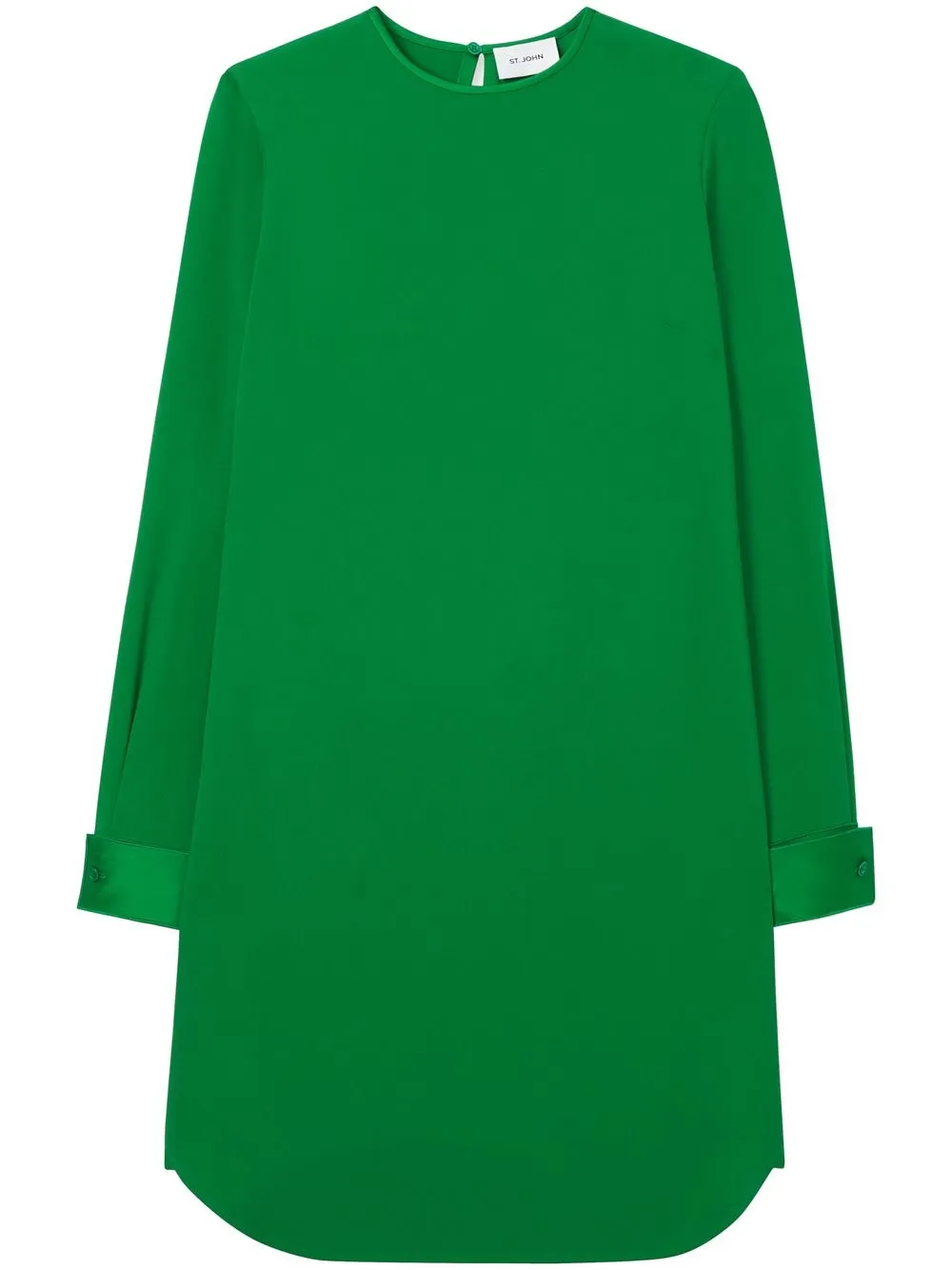 

St. John shift round-neck dress - Green