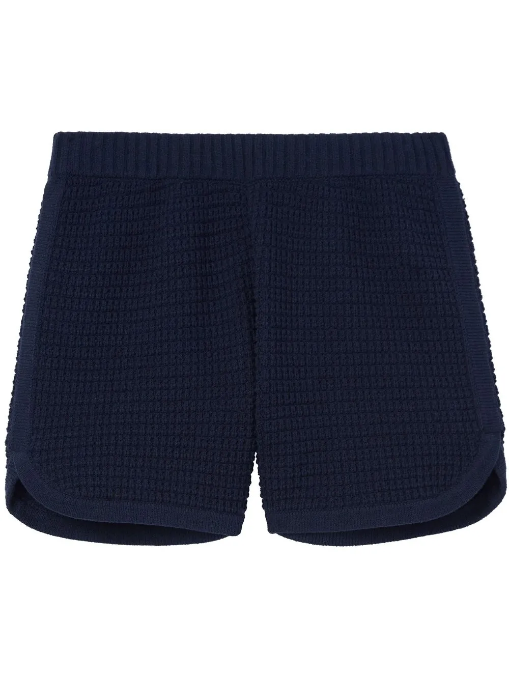 

St. John textured-knit mini shorts - Blue