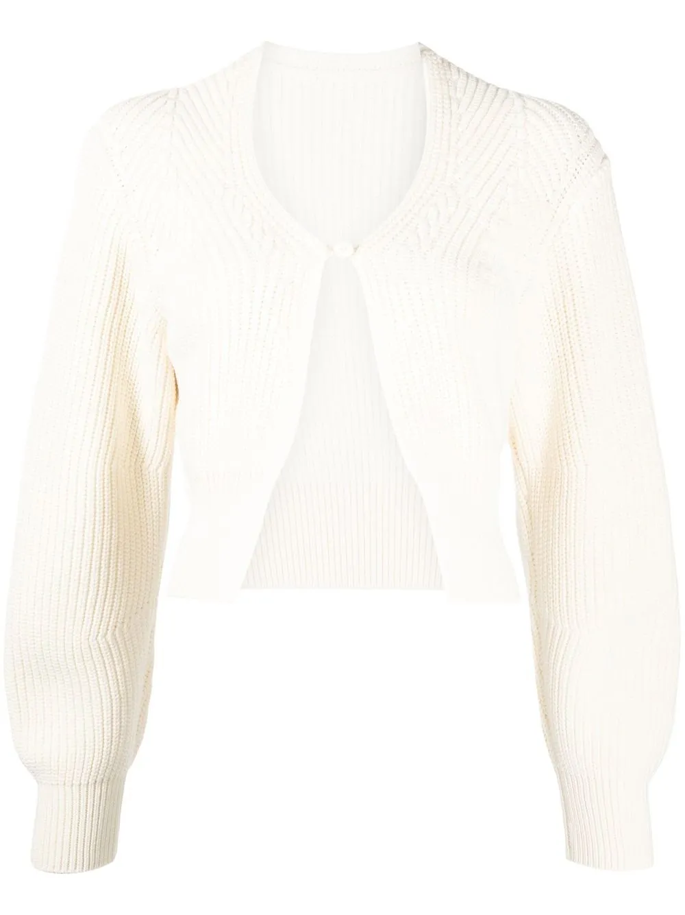 

JNBY cropped cotton-blend cardigan - White