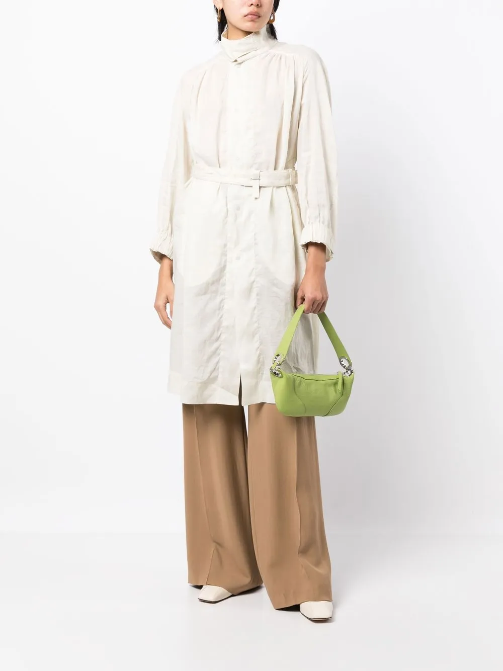 JNBY Trenchcoat met trechterhals - Bruin