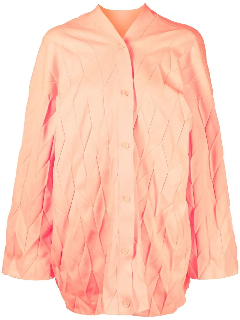 

JNBY arrow-knit oversized cardigan - Orange