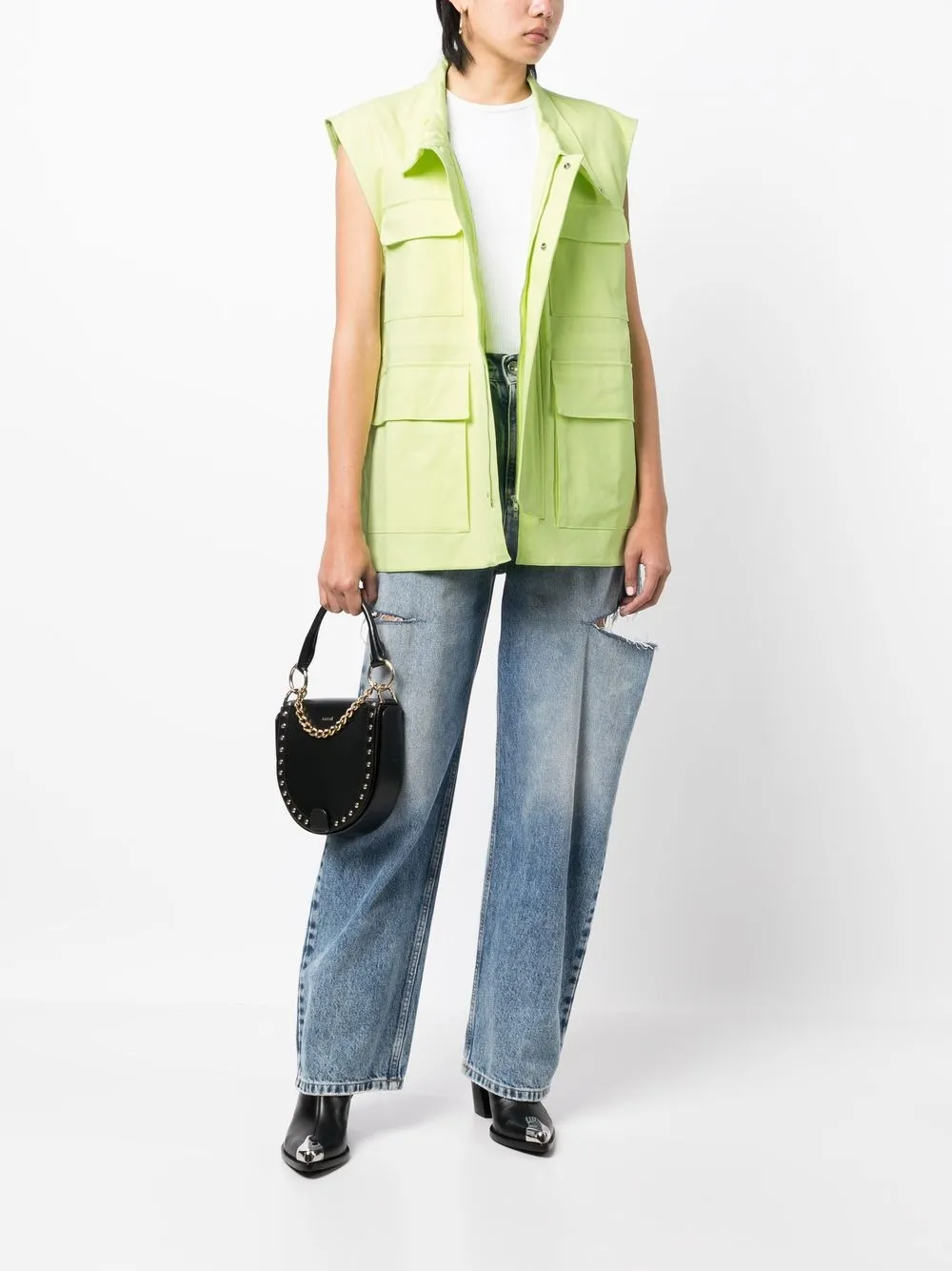 JNBY Oversized gilet - Groen