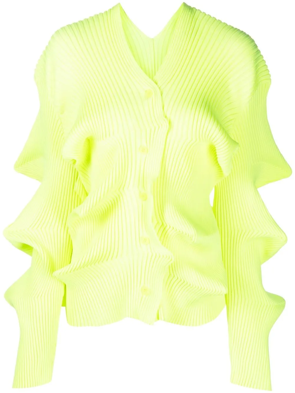 

JNBY Wavy Detail Twist cardigan - Yellow