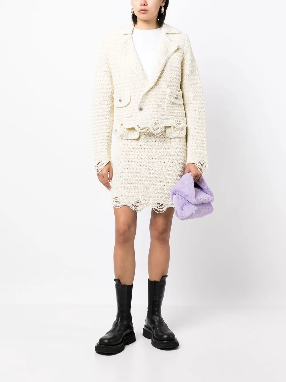 JNBY Getailleerde mini-rok - Beige