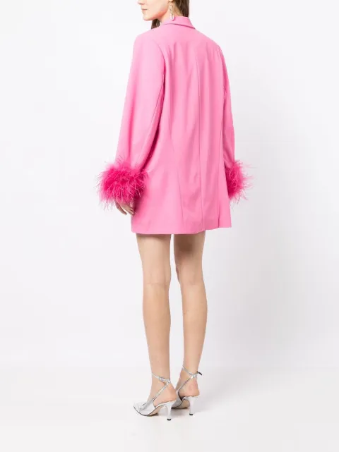 Rachel Gilbert feather-trim blazer dress 23RRG61304 - 3