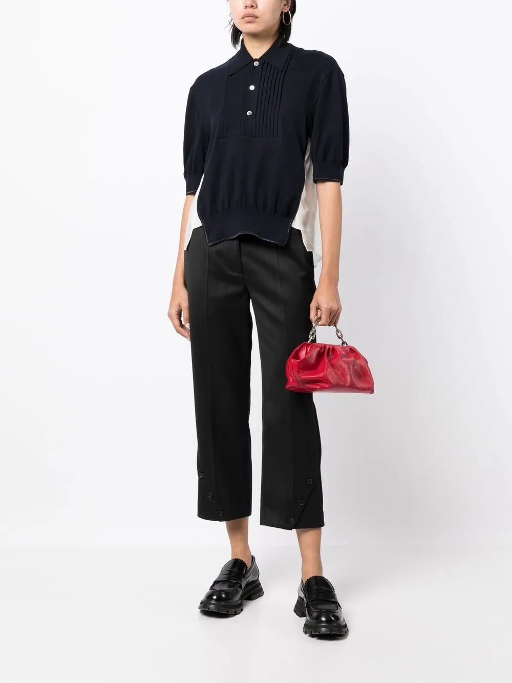 Undercover Piqué poloshirt - Blauw