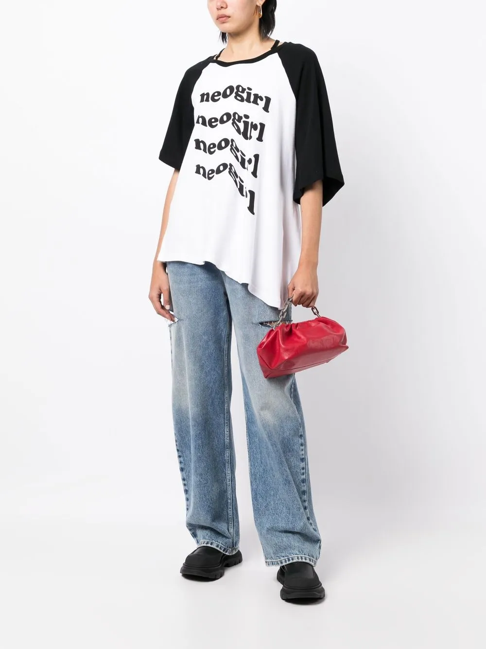 Undercover T-shirt met logoprint - Zwart