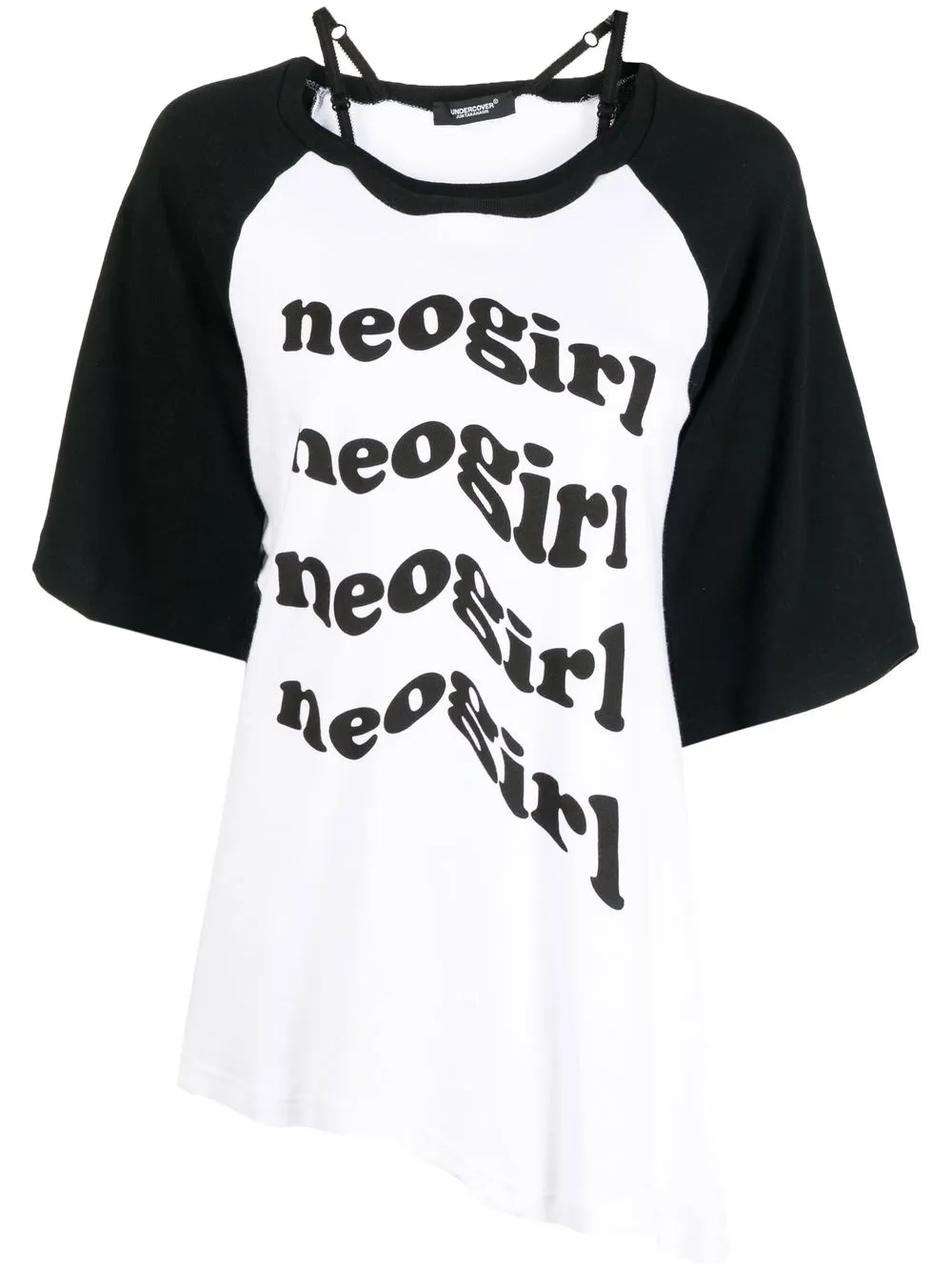 Undercover Neon Girls Tee In Black