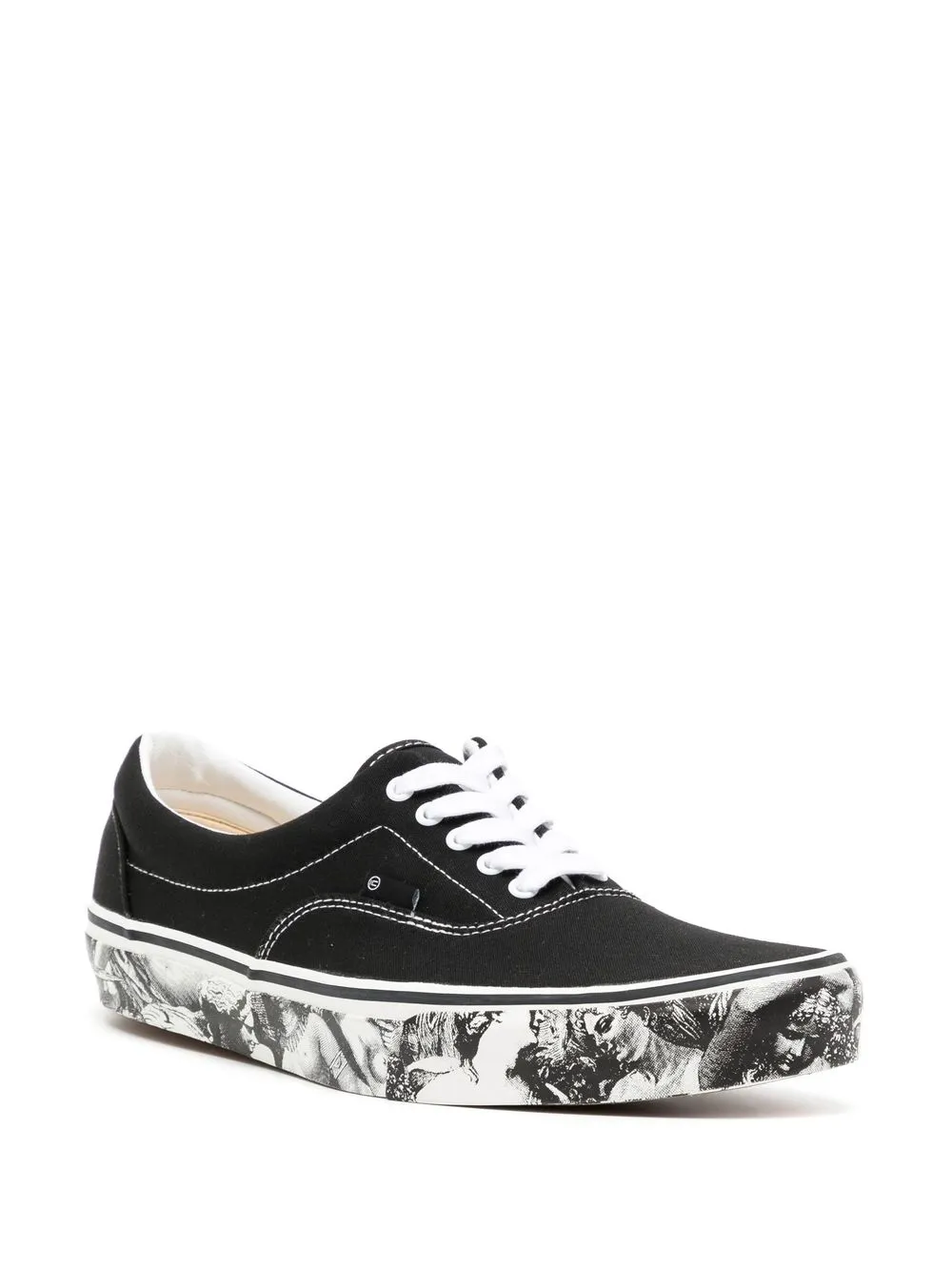 Shop Undercover Lace-up Low-top Sneakers In Black