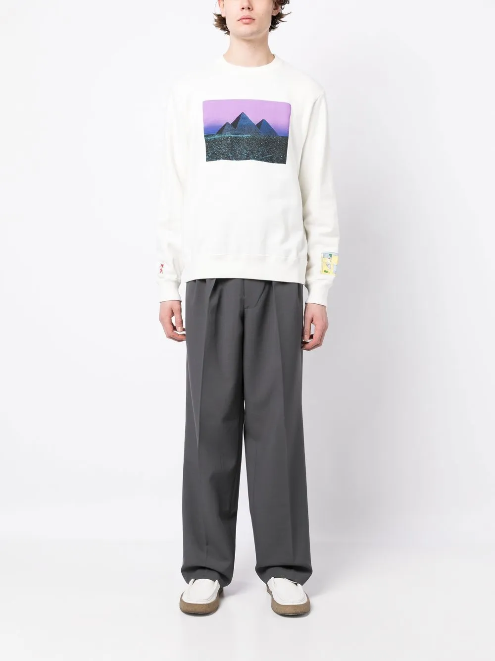 Undercover Sweater met fotoprint - Wit