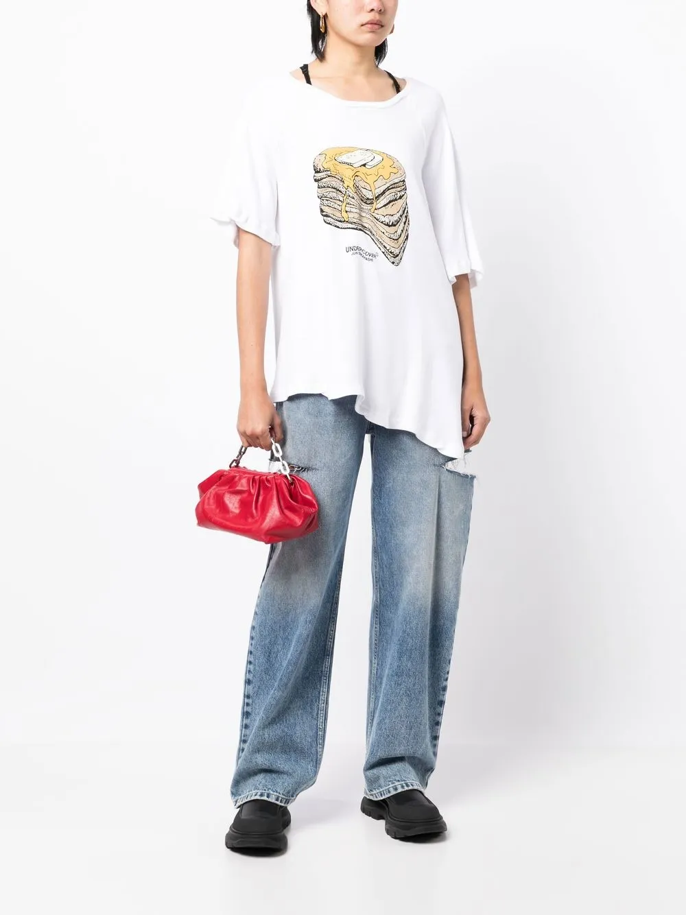 Undercover T-shirt met logoprint - Wit