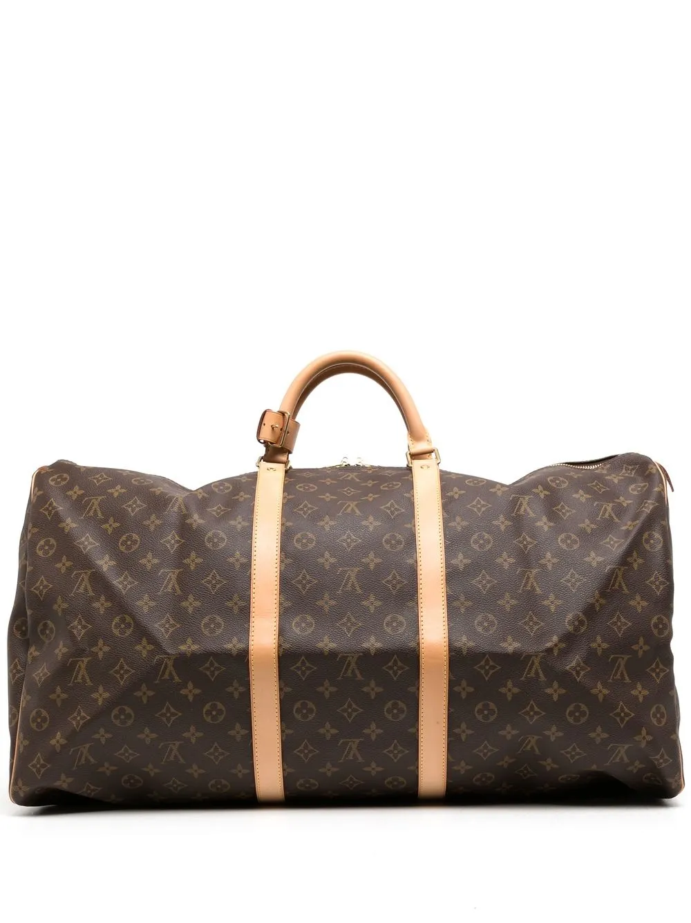 

Louis Vuitton 2001 pre-owned Monogram Keepall 60 travel bag - Brown