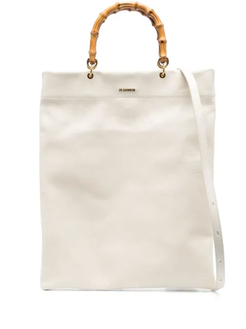 Jil Sander tote con asa de bambú