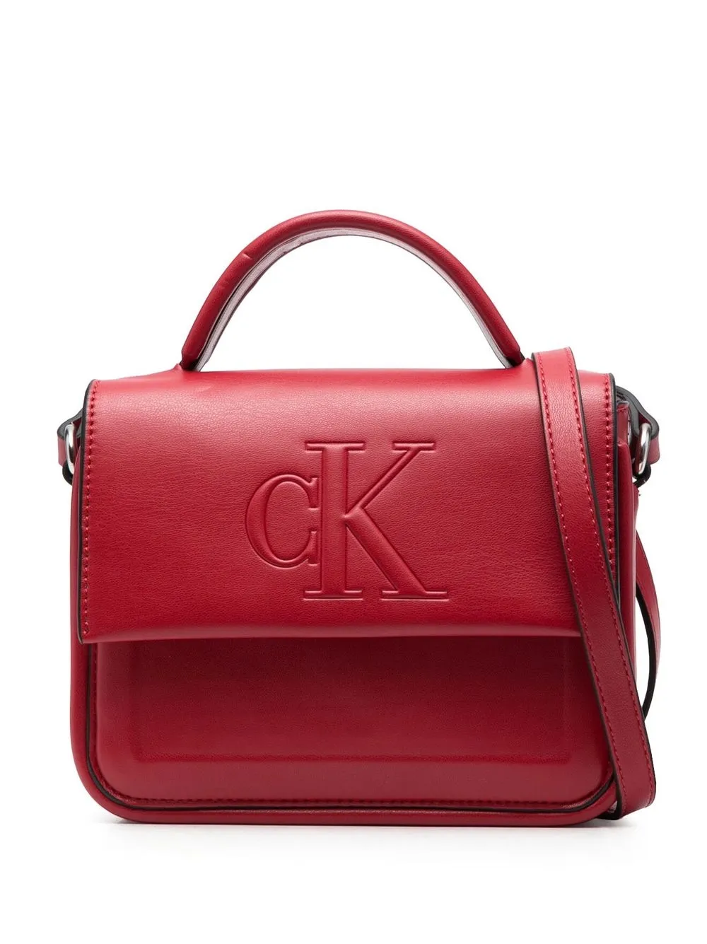 

Calvin Klein Jeans embossed-logo crossbody bag - Red