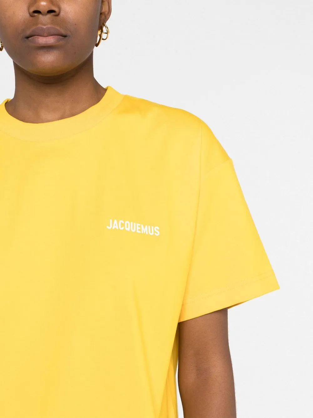 Jacquemus T-shirt With Logo In Gelb