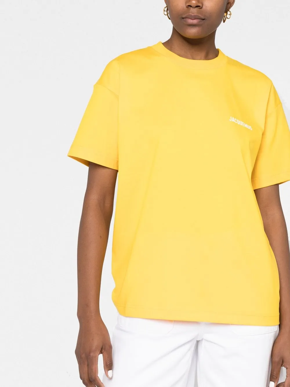 Jacquemus T-shirt With Logo In Gelb
