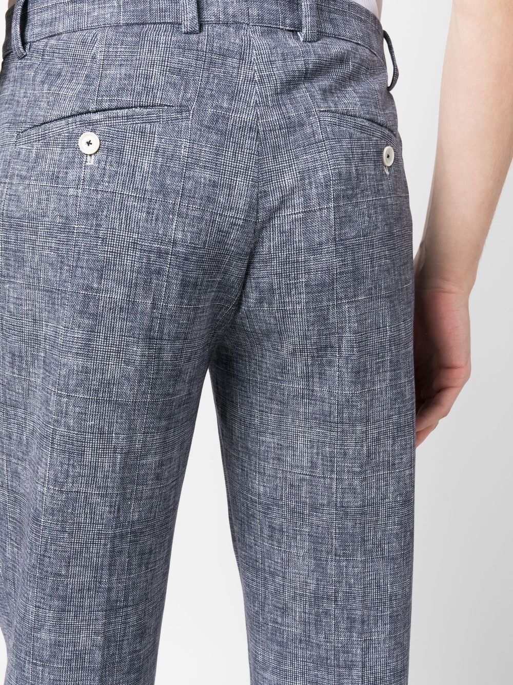 Shop Circolo 1901 Straight-leg Cotton Trousers In Blue