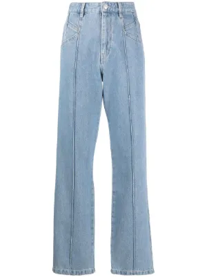 Acne Studios ワイドジーンズ | ブルー | FARFETCH JP