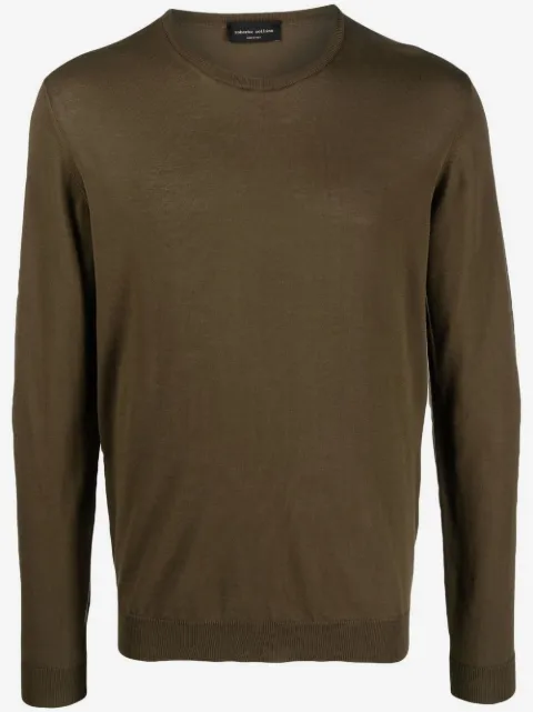 Roberto Collina crew-neck long-sleeve jumper