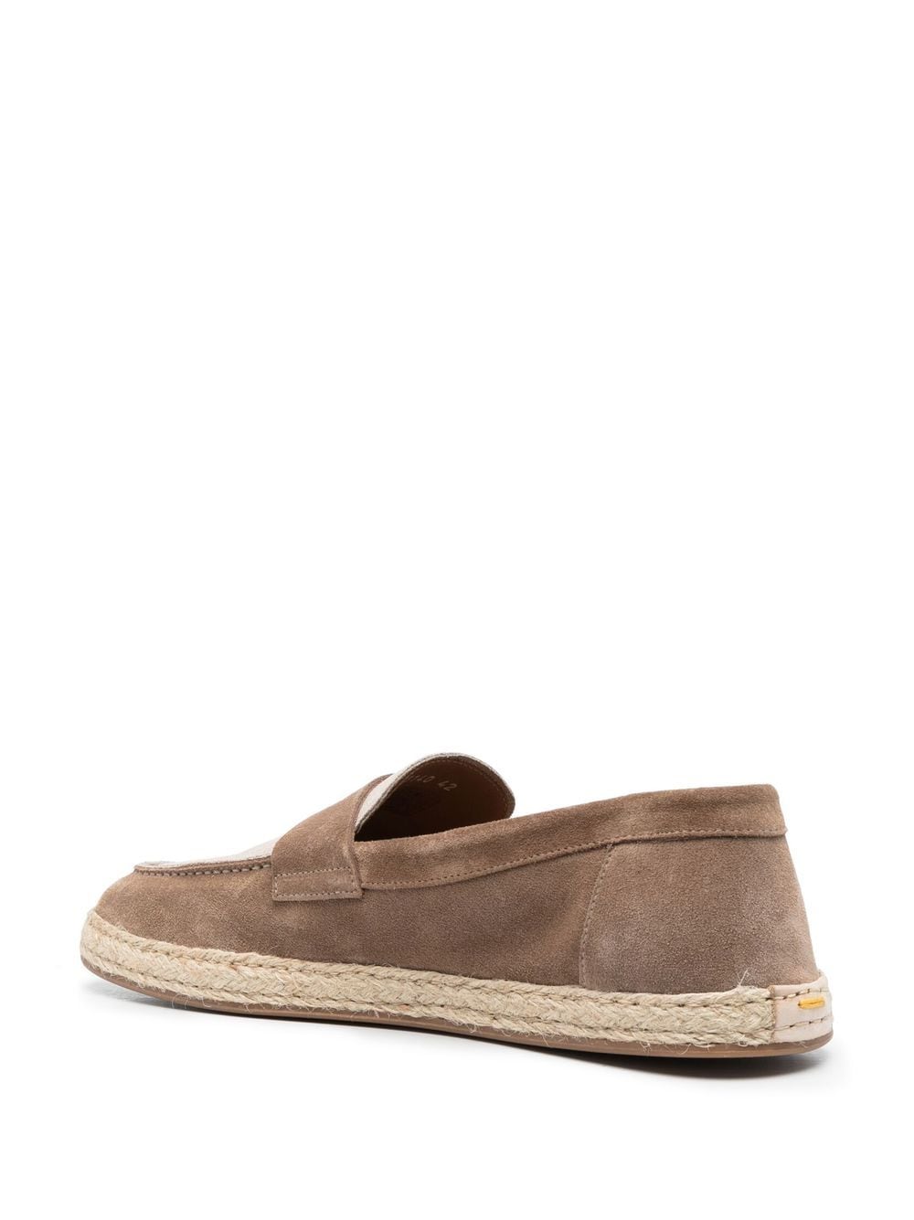 Shop Doucal's Rope-detail Suede Espadrilles In Neutrals