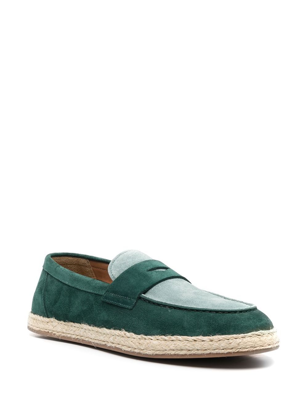 Doucal's Suède espadrilles - Groen