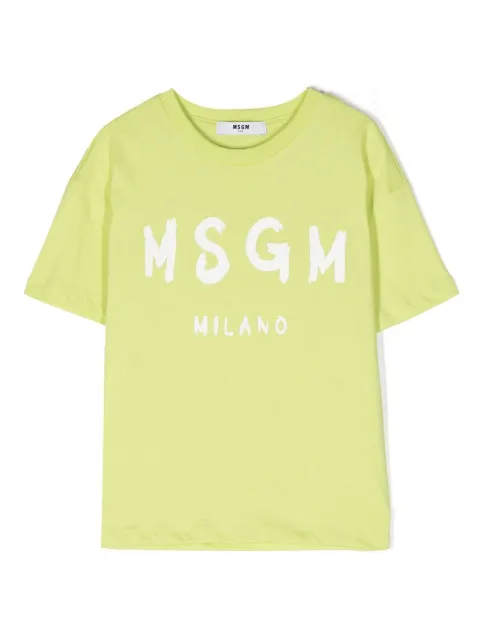 MSGM Kids logo-print cotton T-shirt