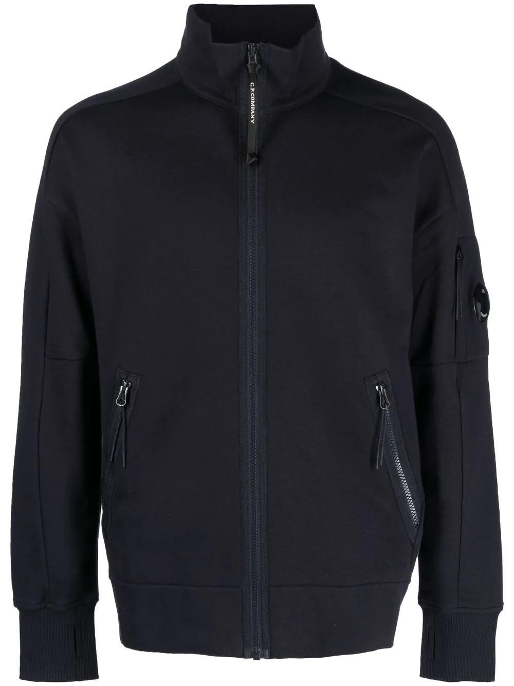 

C.P. Company Goggle-detail zip-up jumper - Blue