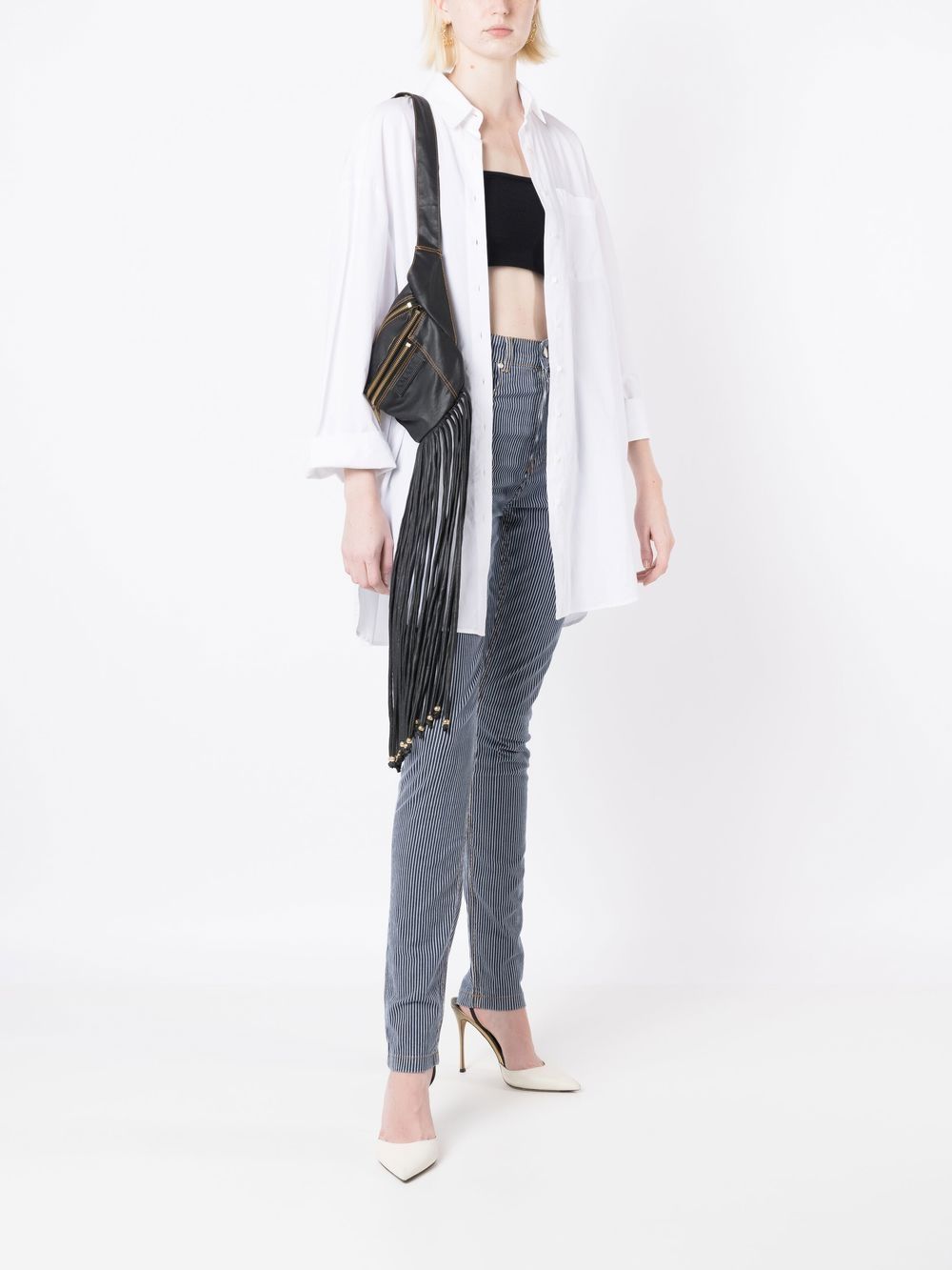 Image 2 of Amapô vertical-stripe skinny jeans