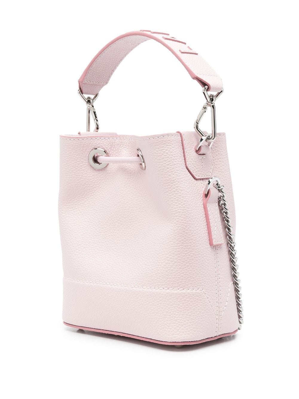 Shop Lancel Ninon Logo Bucket Bag In Pink