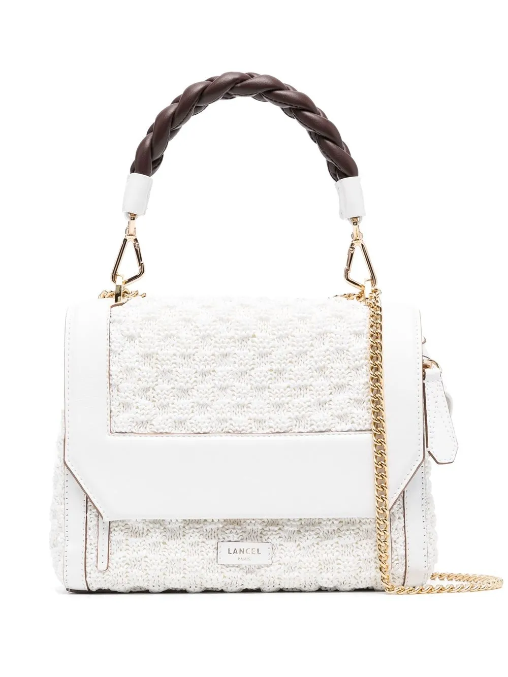 

Lancel Nino knitted crossbody bag - White