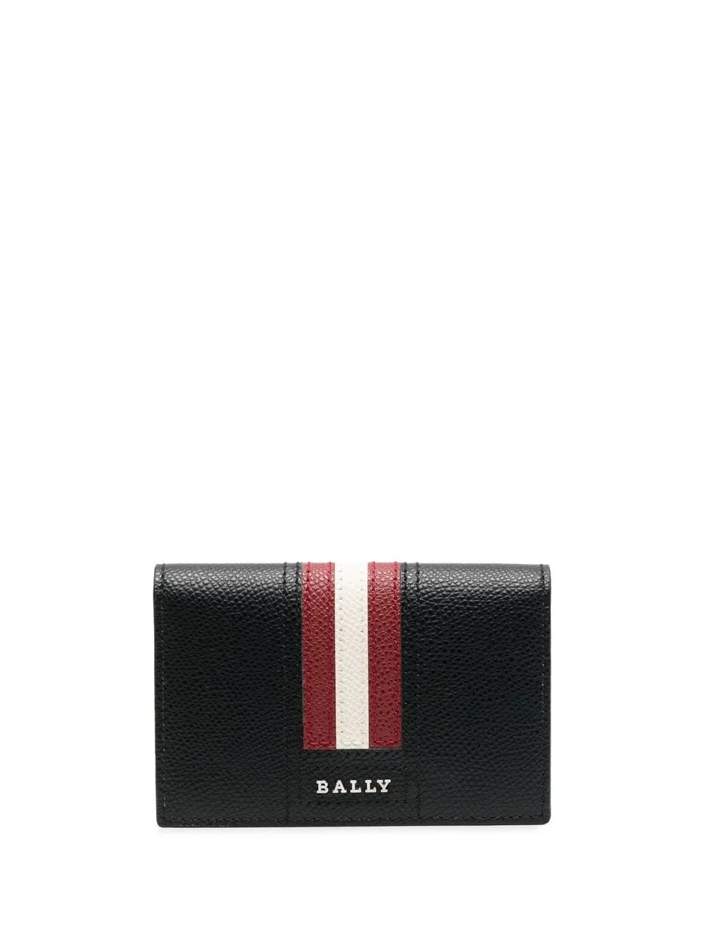 

Bally bi-fold logo-stamp wallet - Black