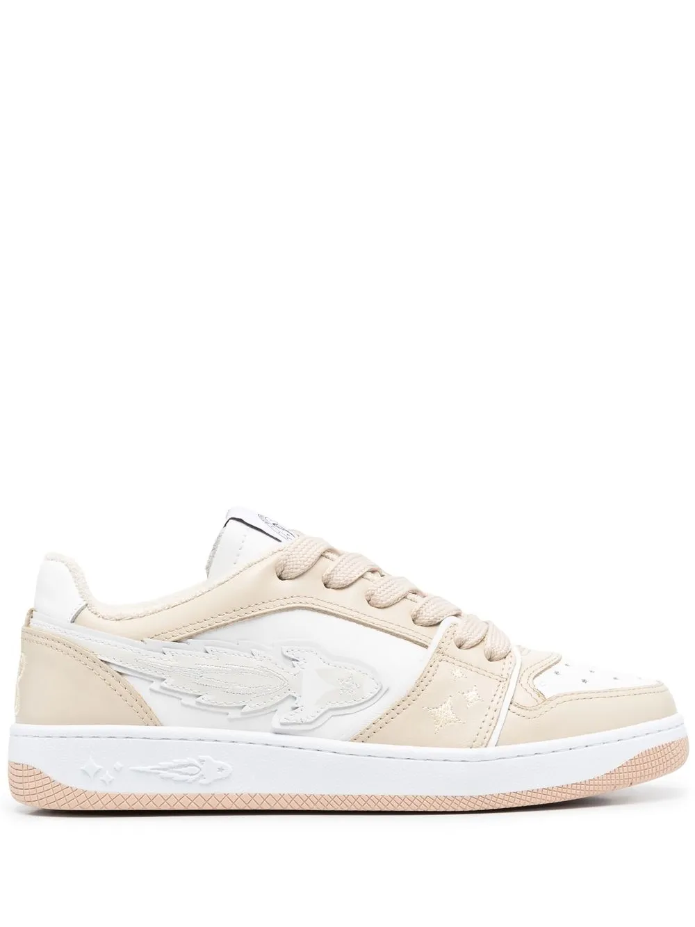 

Enterprise Japan calf-leather lace-up sneakers - Neutrals