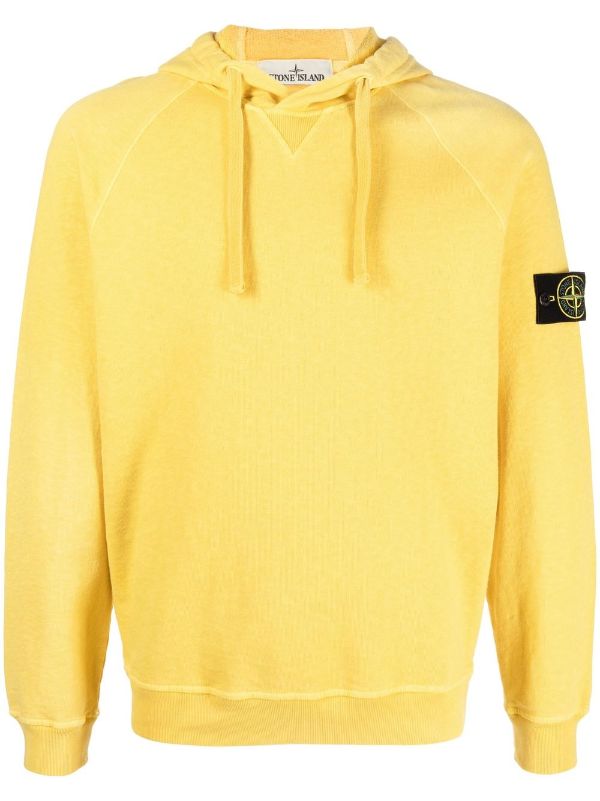 Stone Island Compass-patch Pullover Hoodie - Farfetch