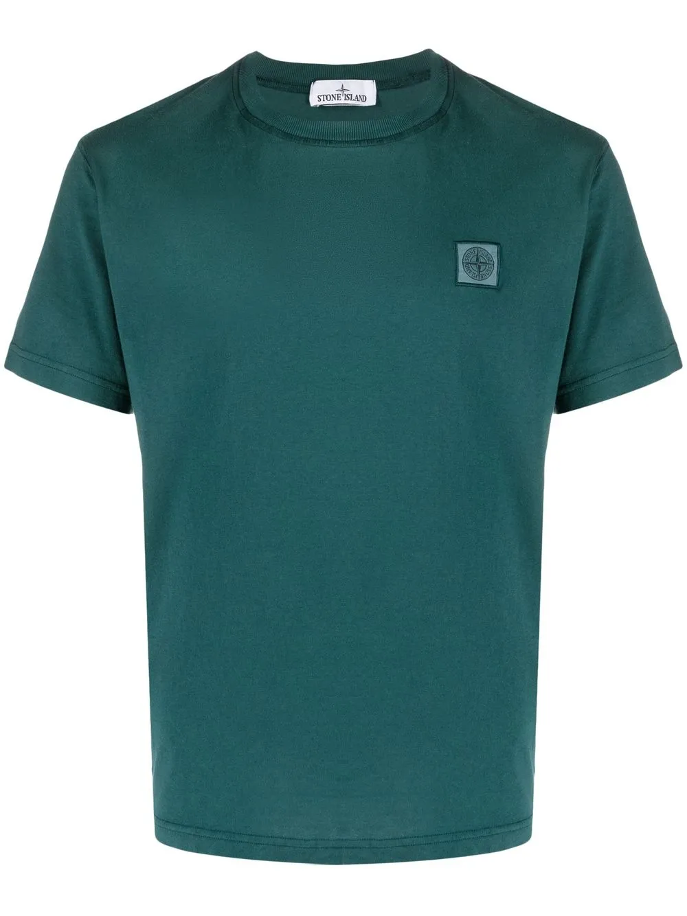 

Stone Island logo-patch short-sleeve T-shirt - Green