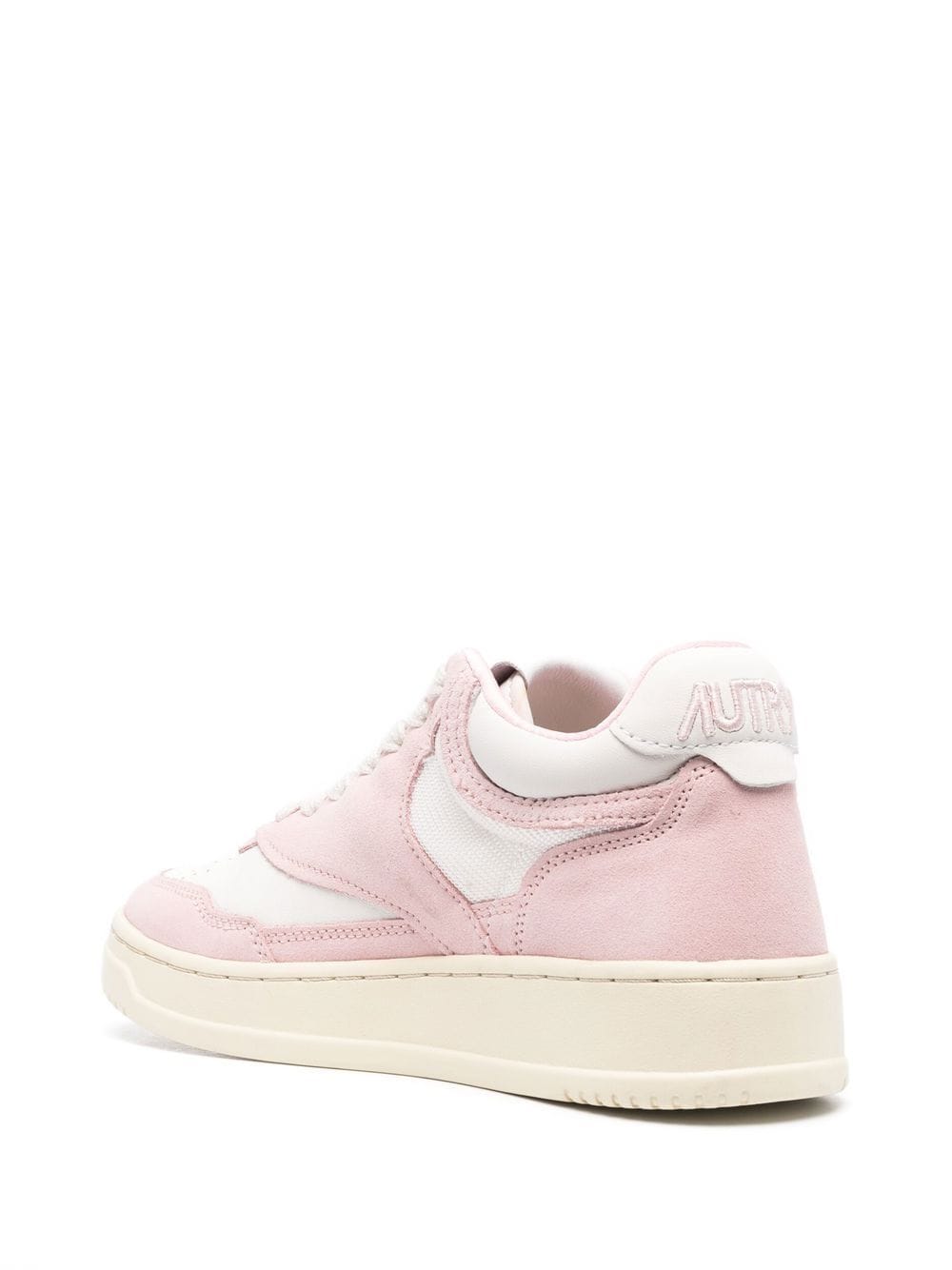Shop Autry Two-tone Suede Sneakers In Pink