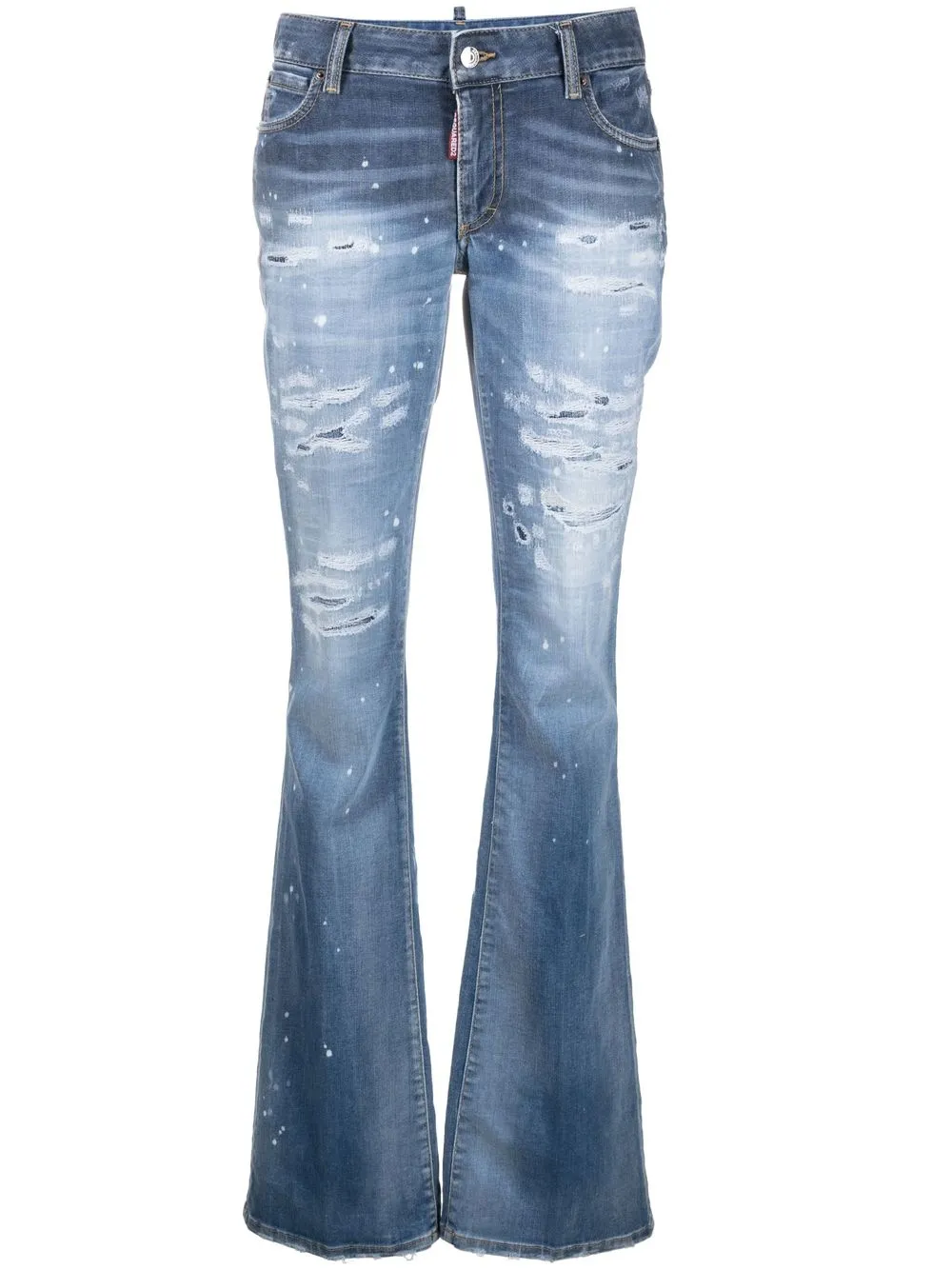 

Dsquared2 distressed-finish flared jeans - Blue