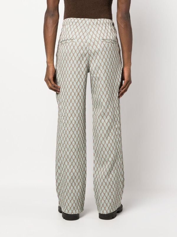 Andersson Bell Jacquard Layered Panel Trousers - Farfetch