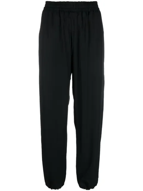 Y-3 mid-rise straight-leg trousers