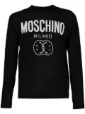 Moschino logo-knit cotton jumper - Black