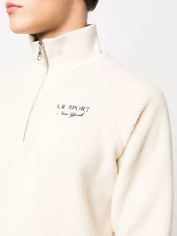トップス SPORTY&RICH SPORTS HALF ZIP SWEAT USA Quarter Zip - Navy/Sports Red/White – Sporty & Rich