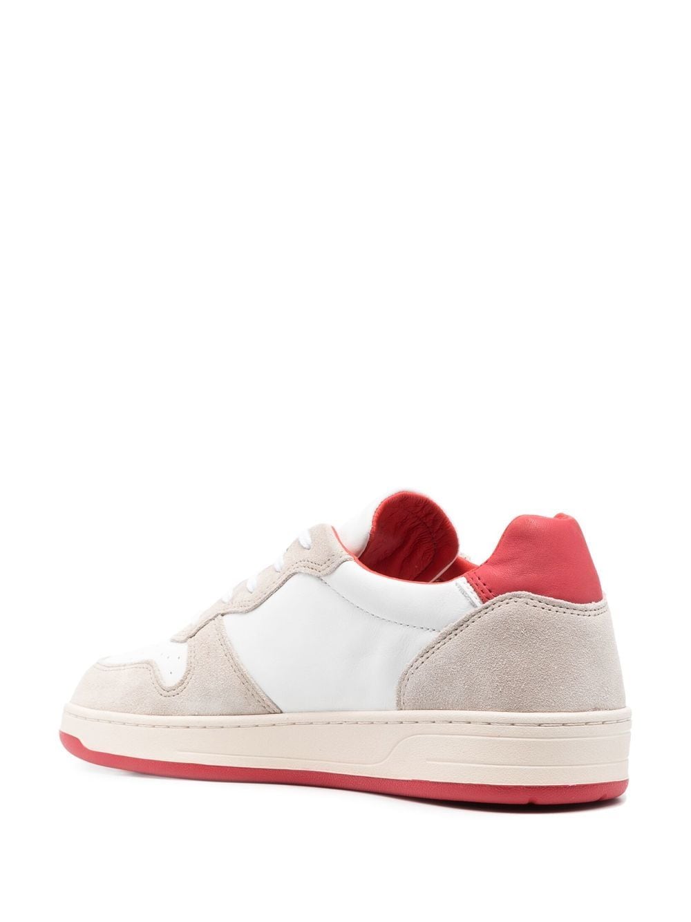 Shop Date Court Leather Low-top Sneakers In White